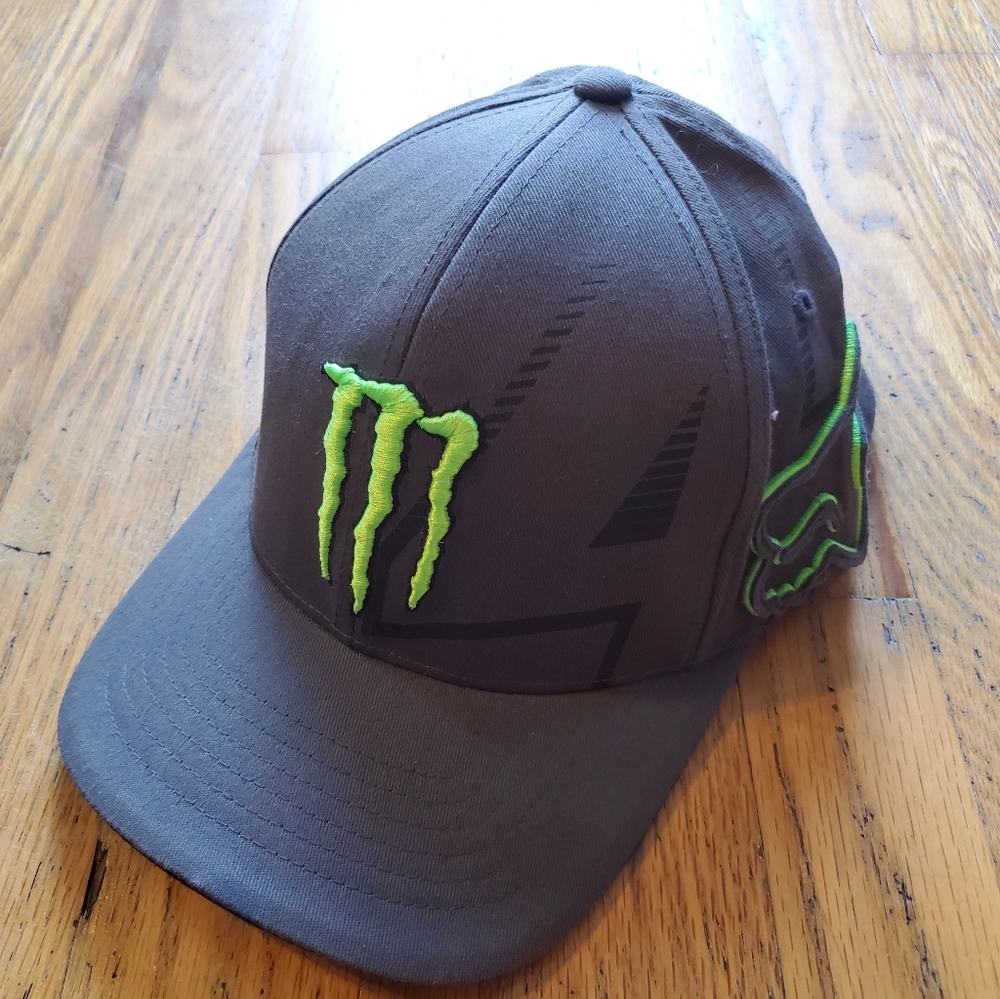 Monster/ Fox racing flexfit hat